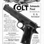 Colt's handbill bragging on the selection of the M1911 Colt's handbill bragging on the selection of the M1911