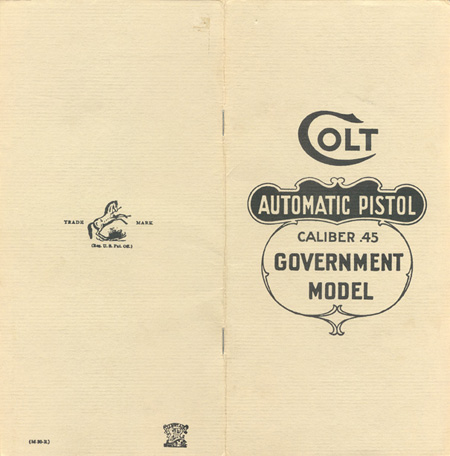 Colt Manual Cover Colt Manual Cover