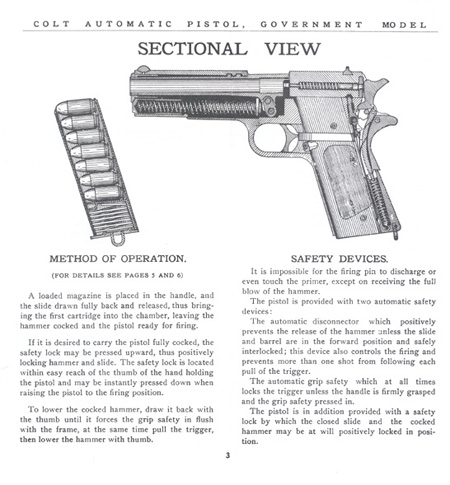 The Commercial Colt Caliber .45 Government Model Manual - Page 3 The Commercial Colt Caliber .45 Government Model Manual - Page 3