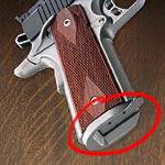 Kimber Super Match with an extended magazine well. Kimber Super Match with an extended magazine well.