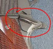 This is the original safety on a 1911A1. This is the original safety on a 1911A1.