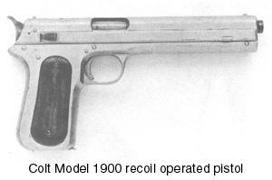 Colt Model 1900 recoil operated pistol Colt Model 1900 recoil operated pistol