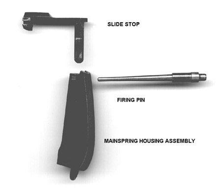 The mainspring housing assembly can be disassembled with these parts The mainspring housing assembly can be disassembled with these parts