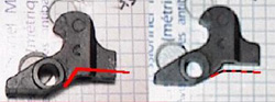 Disconnector Relief on AK-47 Disconnector Relief on AK-47