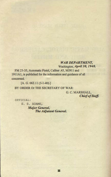 M1911 Manual - Page 3 M1911 Manual - Page 3