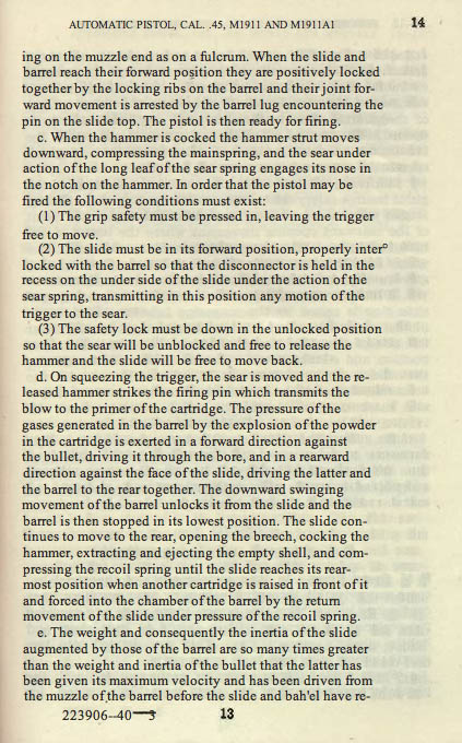 M1911 Manual - Page 19 M1911 Manual - Page 19