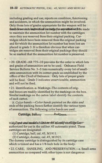 M1911 Manual - Page 22 M1911 Manual - Page 22